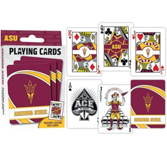 NWOT Arizona State Sun Devils Logo Playing Cards - Picture 1 of 14